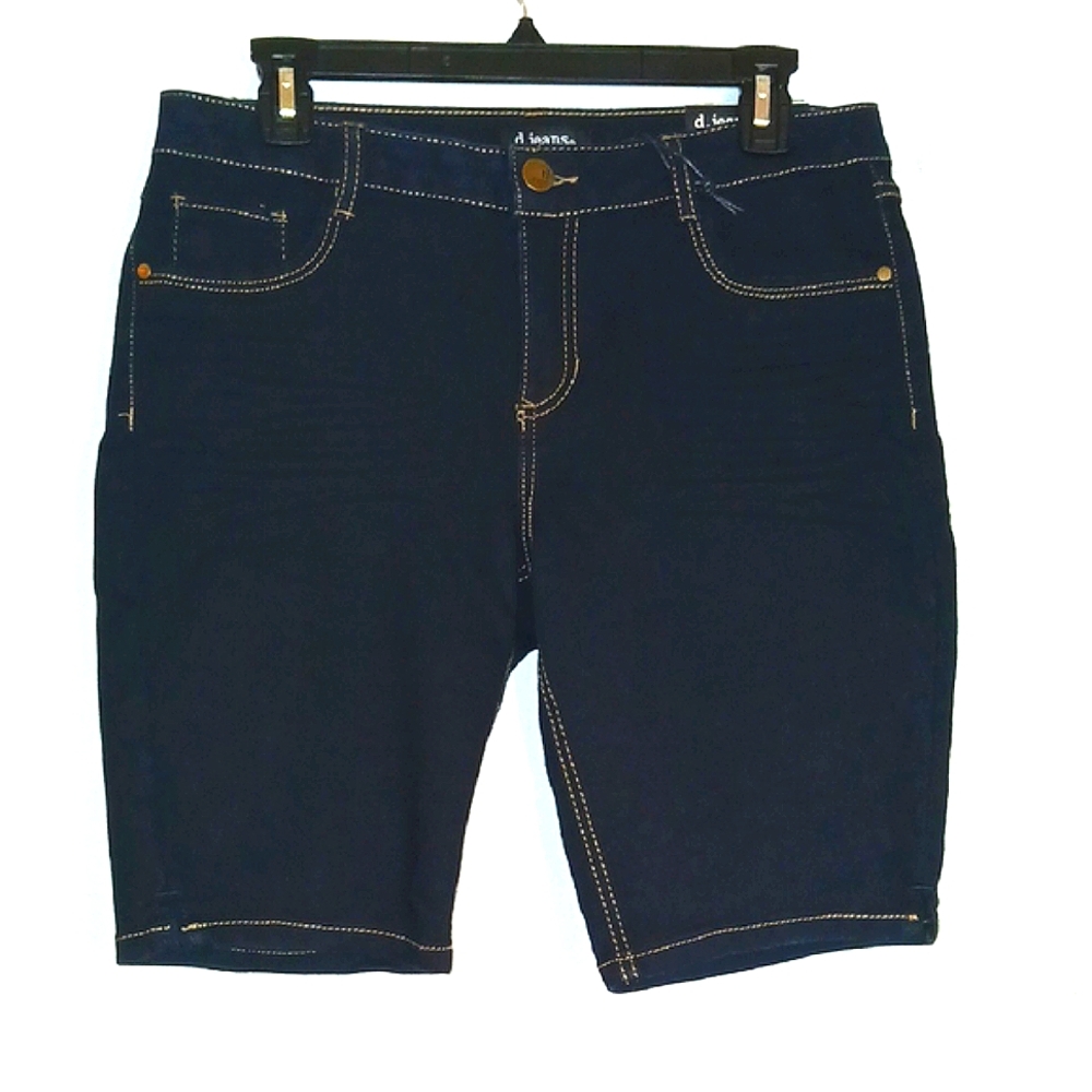 d. jeans Dark Blue Jean Shorts